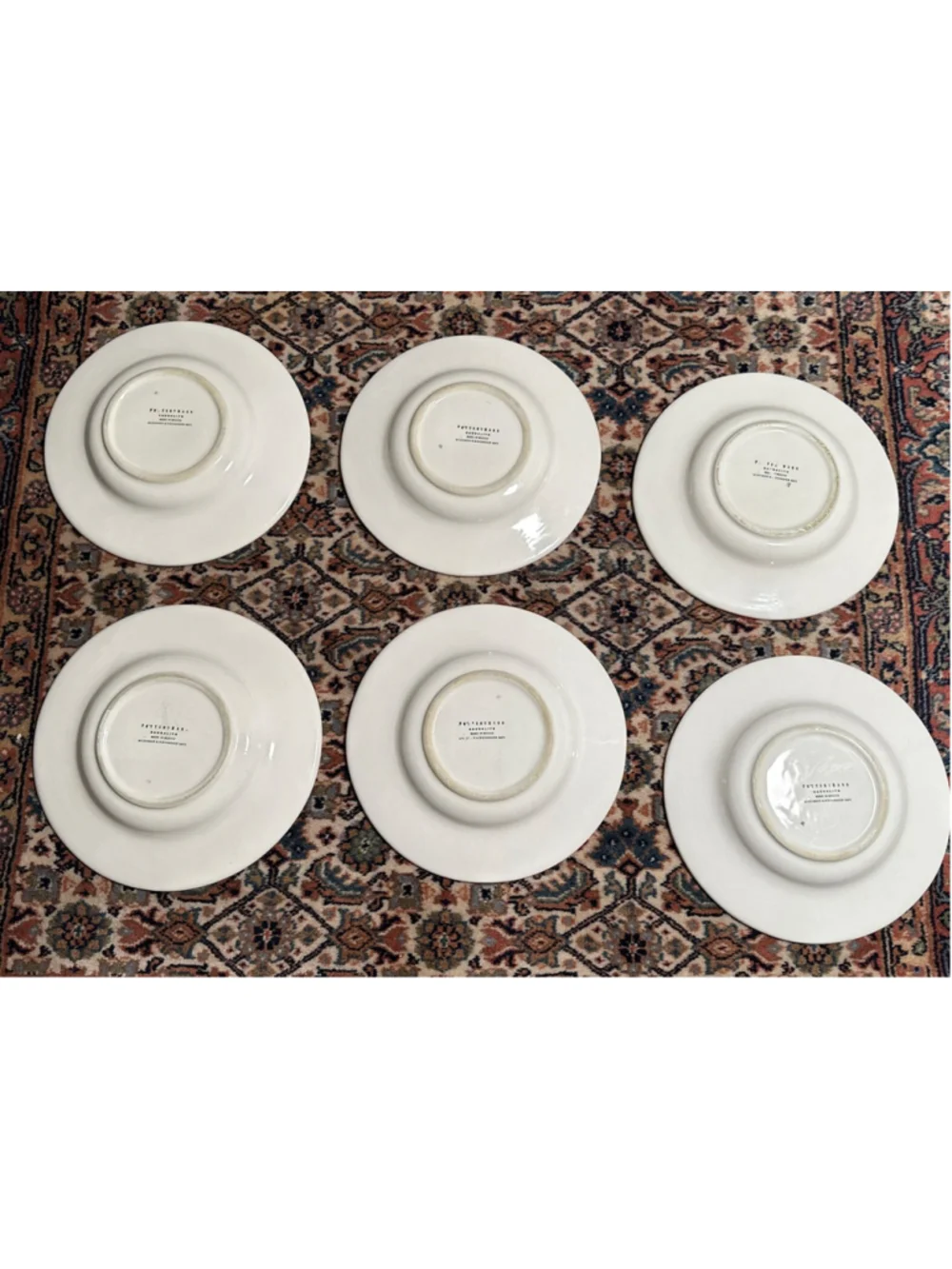 Pottery Barn Salad Bowl Mexican Pottery Strawberry 10” Serving Bowls Set Of 12